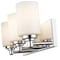 Z-Lite Soledad 3 Light Vanity, Chrome & White 485-3V-CH - alternate 5